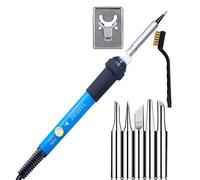 Kit de herramientas de combustión de madera profesional juego de pluma de pirografía con temperatura ajustable incluida en relieve/tallado/soldadura consejos y soporte para bricolaje madera