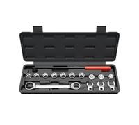 Kit de herramientas de correa serpentina, herramienta de mantenimiento de camiones, llave de ajuste de rueda loca automática, para mecánicos profesionales, técnicos automotrices, propietarios de