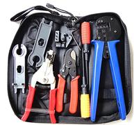 Kit de herramientas de crimpado solar, multieléctrica, pelacables, herramienta de crimpado, tira de cable solar fotovoltaico y juego de corte