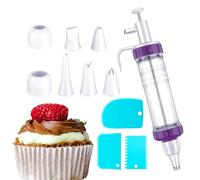Kit de herramientas de decoración de pasteles, herramienta de decoración de glaseado con puntas de glaseado, raspador de crema, herramienta de glaseado de tartas de grado alimenticio para cumpleaños,