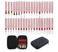 Kit de herramientas de departamento Automotriz - 38 piezas Kit de herramientas de eliminación de pasador eléctrico Kit de reparación eléctrica, kit de pines de terminal automotriz resistente
