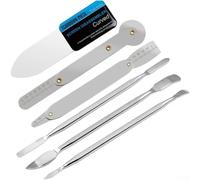 Kit de herramientas de desmontaje electrónico 6 en 1 de barra de palanca de metal, herramienta de palanca de doble extremo para reemplazo de pantalla LCD de teléfono celular, reparación de tabletas de