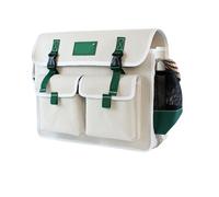 Kit de herramientas de electricista de lona grande gruesa multifuncional para reparación e instalación, resistente al desgaste, portátil, pequeña carpintería dedicada (W4,50.8 cm)