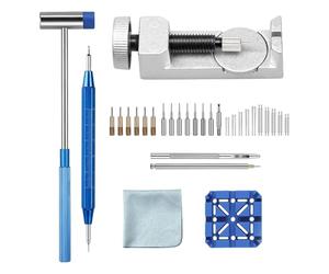 Kit de herramientas de eliminación de eslabones de reloj, kit de eliminación de eslabones de reloj,Kit de reparación de reloj de 41 piezas, herramienta de eliminación de correa de reloj | Kit de