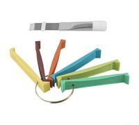 Kit de herramientas de enderezamiento de aletas de bobina de condensador de CA con peines de plástico y metal para limpiar y restaurar la el intercambio de calor