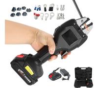 Kit de Herramientas de Engglización Eléctrica Para Alicates de Prensa, 3.0Ah Herramienta de Cable de Cable con Batería con 7 Mohos, Conectores Pre-aislados, Tubulares y No Aislados 1 Battery