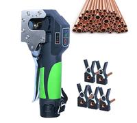 Kit de herramientas de ensanchamiento de tubo inalámbrico para metales blandos, múltiples tamaños de abrazadera, ideal para reparaciones de fontanería HVAC
