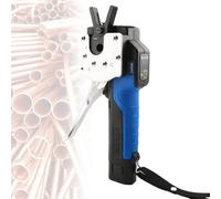 Kit de herramientas de ensanchamiento eléctrico con múltiples mandriles para tubos de cobre y aluminio, incluye medidor de llamarada y expansor excéntrico, ideal para reparaciones de fontanería y HVAC