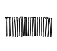 Kit de herramientas de estampado de cuero de 20 piezas, juego de sellos de herramientas de cuero profesional, impresión precisa con asas resistentes al deslizamiento, herramientas