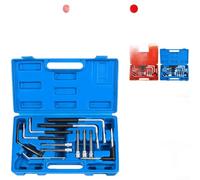 Kit de herramientas de extracción de bolsas de aire 12 unids material de aleación azul para BMW para Mercedes Multi vehículo compatible agarre antideslizante liberación rápida set 29x19x6cm