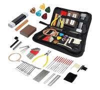 Kit de herramientas de guitarra eléctrica, kit de configuración de guitarra - Kit de herramientas de mantenimiento 72x con bolsa de transporte - Conjunto de cuidado de instrumentos de cuerda para