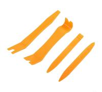 Kit de herramientas de instalación de audio de coche de plástico con múltiples barras de palanca para el servicio del sistema de navegación del salpicadero y extracción del panel interior (amarillo)