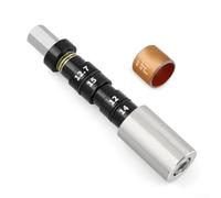 Kit de herramientas de instalación de bujes de amortiguador trasero de precisión para bicicletas de montaña con rodamiento de empuje horizontal para facilitar el funcionamiento (plateado)