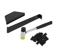 Kit de herramientas de instalación de piso Bloque de golpeteo de goma Barra de palos de la barra de extracción para decoración del hogar Piso laminado de hierro negro Materiales