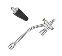 Kit de herramientas de lavado de jardín de alta presión de acero inoxidable con boquilla de 2600 PSI para limpieza de coche, patio y exterior, incluye adaptador de dos pulgadas