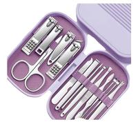 Kit de herramientas de manicura portátil para el hogar, viajes, cortaúñas, accesorios de archivo