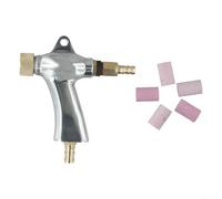 Kit de herramientas de mano con 5 boquillas de cerámica, cuerpo de aleación de aluminio, agarre ergonómico para óxido eficiente, pintura e imperfección en metal, vidrio y más, compatible (A)