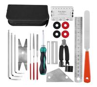 Kit de herramientas de mantenimiento de guitarra - Herramienta de reparación de guitarra de 20 cm, ampliamente aplicable | Herramientas de medición para el cuidado de guitarras, configuración con bols