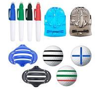 Kit de Herramientas de Marcador de Pelota de Golf de 8 Piezas para Marcador de Pelota de Golf Herramienta de alineación de Golf Bolas de Golf alineación de Bolas de Golf rotuladores de Pelota de Golf