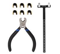 Kit de herramientas de medición de hebilla de arco - Regla cuadrada en forma de T, posicionamiento preciso de la cadena de proa, incluye alicates de hebilla para una fácil instalación, adecuada para