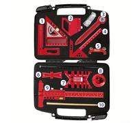 Kit de herramientas de medición y diseño de carpintería de aleación de aluminio con regla de ángulo cuadrado, regla de cola de milano, escritura central, medidor de marcado, herramientas de afilado