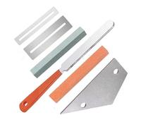 Kit De Herramientas De Nivelación De Traste De Guitarra, Protector De Diapasón De Molienda De Acero Inoxidable, Conjunto De Herramientas De Reparación, Accesorios Para Guitarra (Color : A)