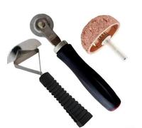 Kit de herramientas de parche de neumáticos resistente con rodillo de compactación de rueda de pulido de acero y raspador para reparaciones de automóviles, camiones, motocicletas y bicicletas