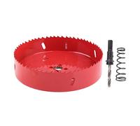 Kit de herramientas de perforación de perforación de metal con agujero rojo con taladro Pi-lot para madera y yeso, 150 m-m