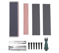 Kit de herramientas de pulido de guitarra, accesorios de guitarra, pasadores de puente de junta de traste profesional y extractor con lima niveladora de hoja de molienda, para