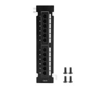 Kit de Herramientas de Red 12 Puerto Cat6 Panel de Parches Rj45 Estante de Montaje En Pared de Red Soporte de Montaje