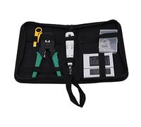 Kit de Herramientas de Red 5 en 1, Crimpadora de Cable Ethernet Portátil para Cat5 Cat5e Cat6 - Tester Rápido, Diseño Ergonómico, Ideal para Técnicos y Uso Profesional