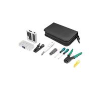 Kit de herramientas de red LAN - DIGITUS - Probador de red - Pinza de crimpado - Herramienta de corte - Herramienta de desforre