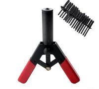 Kit de herramientas de remachado rápido de 41 piezas con 40 remaches para soluciones automotrices y de bricolaje (rojo)