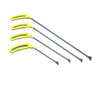 Kit de herramientas de reparación de abolladuras para trabajos automáticos sin pintura con ganchos de varilla de empuje para barra de palanca y varillas de acero para varias partes del cuerpo (41 cm)