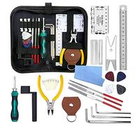Kit de Herramientas de ReparacióN de Guitarra de 27 Piezas para Ukelele AcúStico Mandolina Procedimiento de InstalacióN de Guitarra Alicates de Alambre Organizador de Cuerdas
