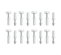 Kit de herramientas de reparación de puertas plegables que incluye pivote superior y rueda guía para puertas correderas de armario, garaje, estantería (8 piezas)