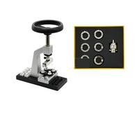 Kit de herramientas de reparación de relojes, Abridor De Caja Reloj Banco, Pulsera, Herramienta Apertura Trasera Con 6 Troqueles, Reparación, Removedor Aficionados Al Bricolaje ,Eliminación(Black)