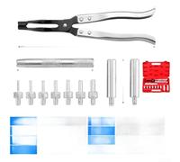 Kit de herramientas de reparación para extracción e instalación de sellos de válvula con características de diseño ergonómico de mango moleteado (caja roja)