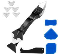 Kit de herramientas de silicona 5 en 1 para eliminar sellador y calafateo con herramienta más suave, herramienta de acabado sellador, raspador, eliminación de moldes de calafateo para baño, cocina,
