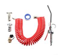 Kit de herramientas de soplado de aire con manguera de 0,5 m de largo, boquilla de aleación de zinc de 195 PSI para limpieza de cabina de camión, juego de 5 accesorios de latón para asientos de paseo
