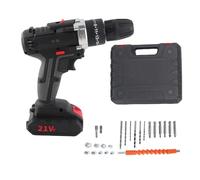 Kit de herramientas de taladro inalámbrico 1450RMP 25 torsiones CW CCW juego de taladro eléctrico multifuncional para trabajadores de mantenimiento del hogar