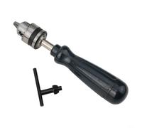 Kit de herramientas de taladro manual de aleación de aluminio de 0,6 a 6 mm, rango de mandril con 5 brocas de carburo para electrónica PCB CNC Mold- Proyectos de fibra de vidrio de plástico (taladro