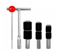 Kit de herramientas de tapón de fugas para mantenimiento de tuberías con construcción de acero inoxidable y componentes de manguitos intercambiables (B)