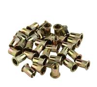 Kit de herramientas de tuerca de remache, fijador manual de roscas con cabezal de cambio rápido para M3 M5 M6 M8 M10 juego de 50 remaches y mandriles para metal plástico fibra de vidrio