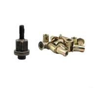 Kit de herramientas de tuerca de remache manual de 21 piezas con cabeza de mandril, para m3- para m10 juego de tuercas de inserción de aluminio, accesorios de remachadora de acero galvanizado para