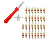 Kit de herramientas de vástago de válvula de neumático con construcción de plástico y acero para una extracción e instalación precisa del núcleo de la válvula en coches, motocicletas, bicicletas y
