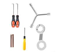 Kit de herramientas eficiente de 7 piezas para reparación de lavadoras con llaves y ganchos