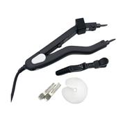 Kit De Herramientas Extensión Cabello Hierro Calor Controlable Con Temperatura Conector Pelo Negro Ahorro Tiempo Eficiente