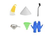 Kit de herramientas for accesorios de impresora 3D de curado por luz, embudo de resina, taza de filtro, metal, SLA, LCD, DLP, curado UV, pala de silicona for limpieza con fotones