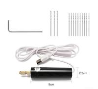 Kit de herramientas giratorias eléctricas pequeñas y dinámicas que proporciona todo lo necesario para participar en divertidas actividades de manualidades en casa